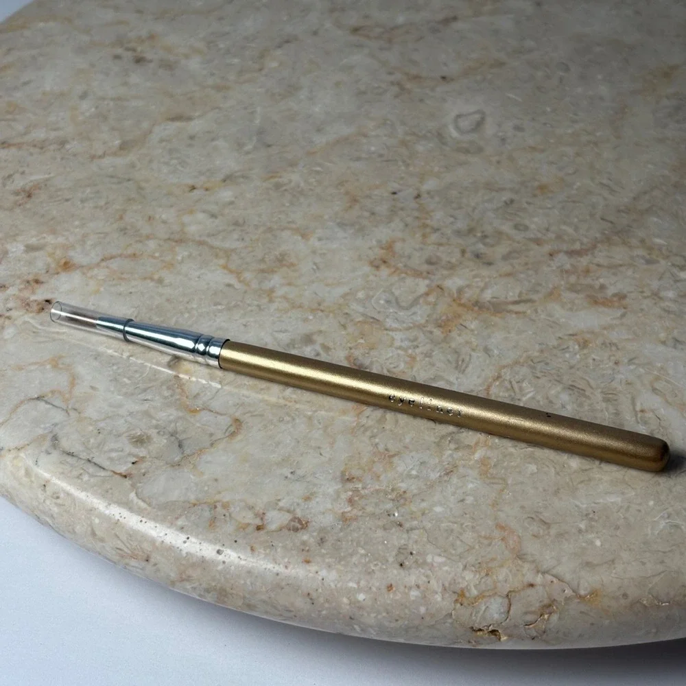 Bare Escentuals‎ Eyeliner Brush NOS Gold Precision Eye Makeup Tool BareMinerals